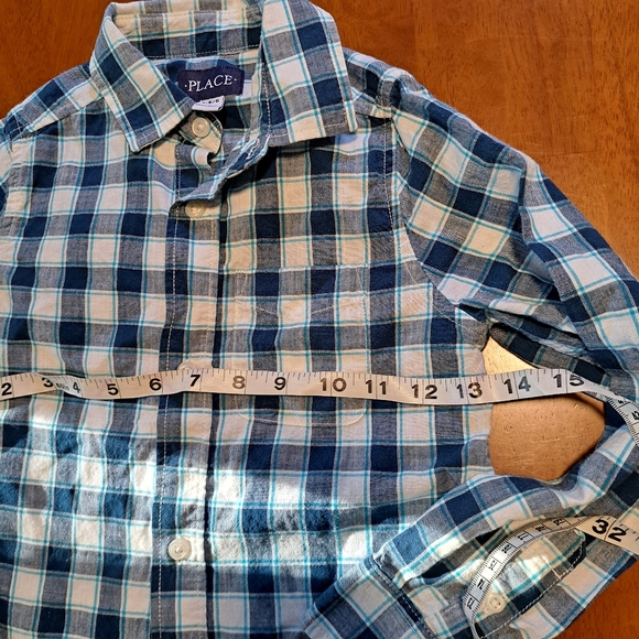 Boys Plaid Button Down Long Sleeve Size 5/6 *Same Day Shipping* - Picture 7 of 9